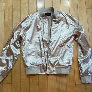 Metallic Bomber Jacket